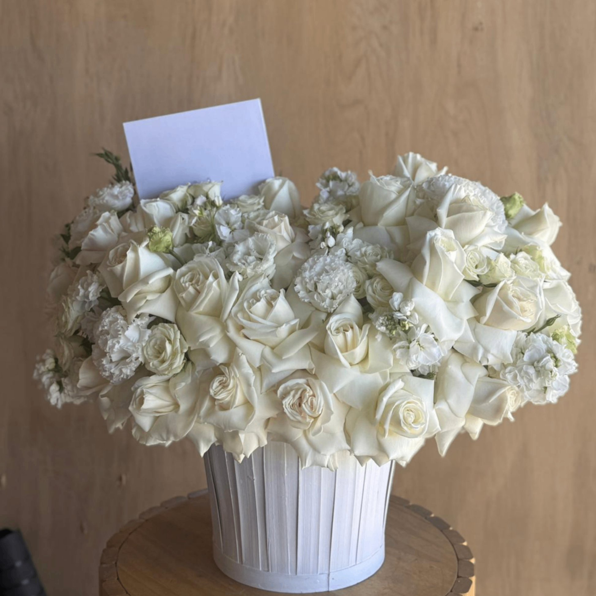 Blush pink peony roses bouquet