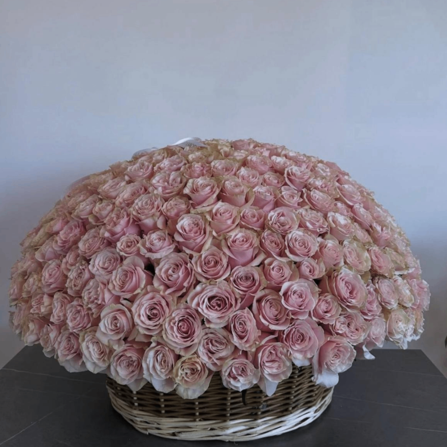 White blush floral cross